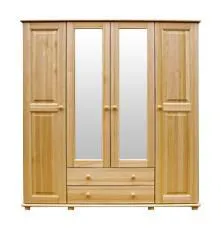 Dielenschrank Kiefer, Farbe: Natur 190x160x60 cm Abbildung