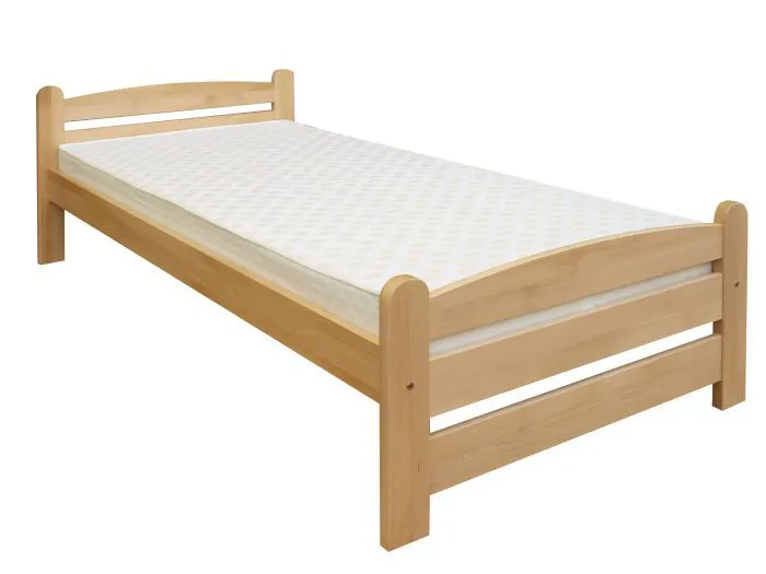 Jugendbett Buche massiv Vollholz natur 118, inkl. Lattenrost - Abmessung 180 x 200 cm