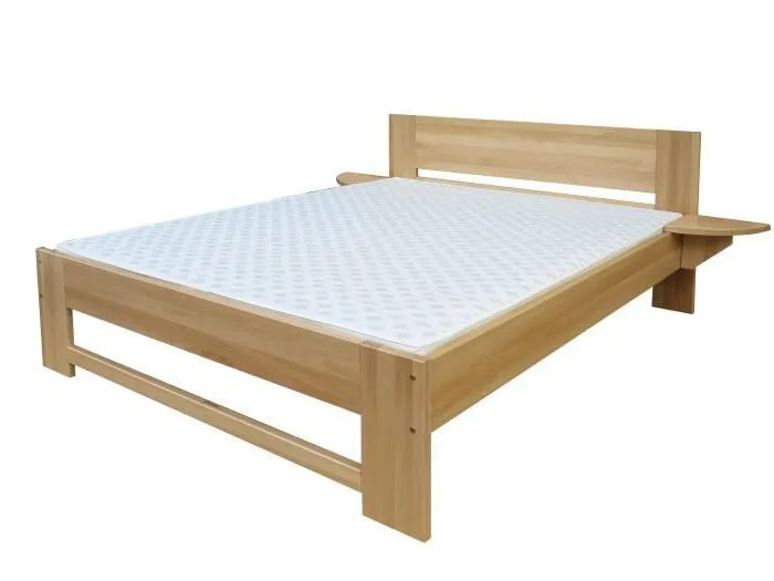 Buche Massivholz Bettgestell 160 x 200 cm Natur Abbildung