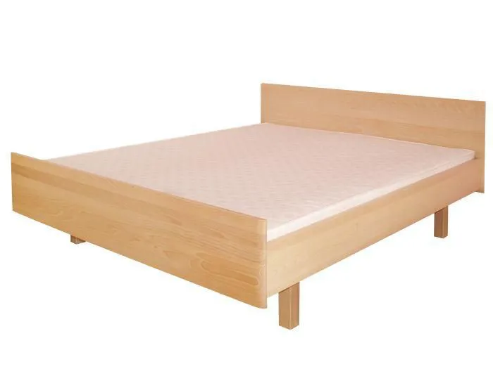 Buche Bettgestell 160 x 200 cm Natur Abbildung