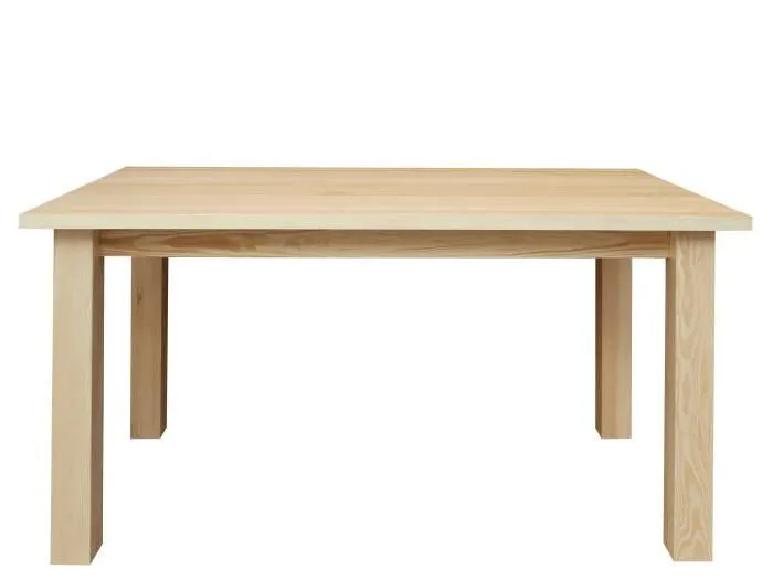 Massivholz Esstisch 100x160 cm Kiefer, Farbe: Natur Abbildung