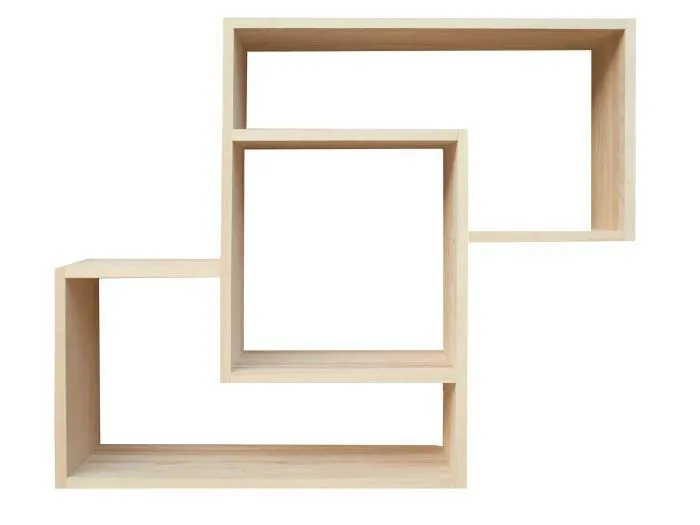 Küchenregal Hängeregal Küchen-Wandregal - 104 cm breit, Kiefer Massivholz, Farbe: Natur Abbildung
