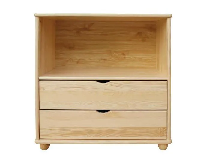 Standregal, 100 cm breit, Kiefer Holz-Massiv, Farbe: Natur Abbildung