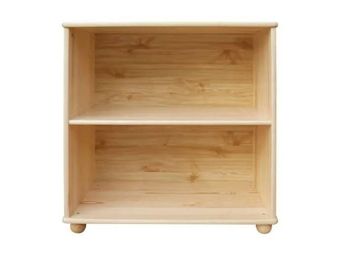 Regal, Küchenregal, Wohnzimmerregal, Bücherregal - 100 cm breit, Kiefer Holz-Massiv, Farbe: Natur Abbildung