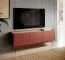 TV-Unterschrank Cascob 01, Keramikrot / Eiche, 55 x 144 x 37 cm, mit 3 Fächern und Soft Close System, robust und stabil, hochwertige Materialien