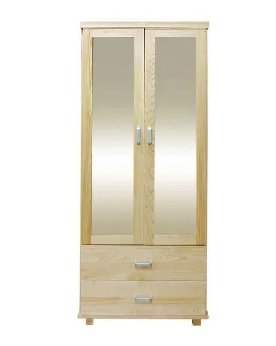 Dielenschrank Kiefer, Farbe: Natur 195x80x50 cm Abbildung