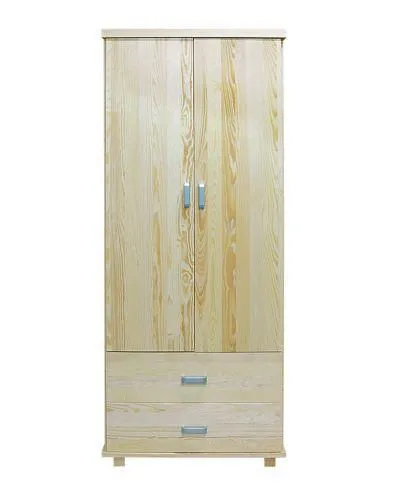Massivholz-Schrank Kiefer Natur 195x80x59 cm Abbildung