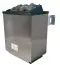 Saunahaus "Anni 5" SET B mit Ofen 9 kW, Farbe: Terragrau - 509 x 369 cm (B x T), Grundfläche: 19 m²