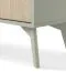 Moderne Nachtkommode Crewe 01, Farbe: Eukalyptus / Eiche - Abmessungen: 54 x 54 x 38 cm (H x B x T)