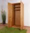 Kleiderschrank / Drehtürenschrank Fazenda 01, Farbe: Natur, Eiche teilmassiv – 222 x 104 x 61 cm (H x B x T)