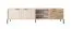 TV-Unterschrank mit drei Türen Fouchana 05, Farbe: Beige / Eiche Viking - Abmessungen: 53 x 203 x 39,5 cm (H x B x T)
