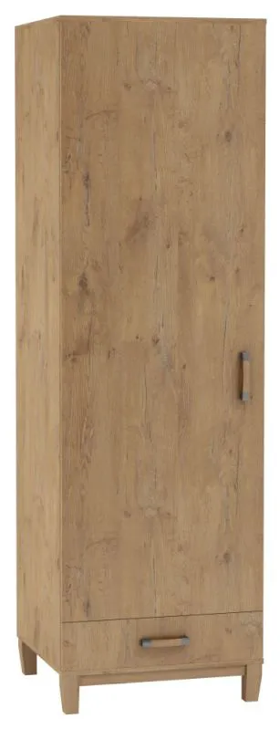 Schrank Alotau 09, Farbe: Eiche - Abmessungen: 200 x 65 x 60 cm (H x B x T)