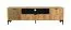 Langes TV-Möbel / TV-Schrank Calmuco 06, Farbe: Eiche Craft Gold / Schwarz, zwei Türen, Maße: 51,5 x 170 x 40,5 cm, modernes Design, stabil und robust