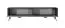 TV-Unterschrank mit modernen Lamellen Design Sloughia 12, Farbe: Schwarz, ABS-Kantenschutz, Griffe & Beine: Metall, Maße: 51 x 200 x 38 cm, sehr robust