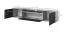 Einfaches TV-Möbel / TV-Schrank Zapopan 131, vier Fächer, Push-to-open Funktion, Farbe: Weiß, Maße: 42 x 200 x 40 cm, ein Kabelloch, für Wohnzimmer
