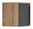 Aufsatz für Drehtürenschrank/ Kleiderschrank Burgos 02, Farbe: Eiche / Grau - 45 x 40 x 38 cm (H x B x T)