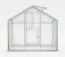 Gewächshaus - Glashaus Mangold L7, gehärtetes Glas 4 mm, Grundfläche: 6,40 m² - Abmessungen: 290 x 220 cm (L x B)