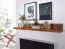 Handgefertigtes Wandboard aus Sheesham Massivholz, Farbe: Sheesham - Abmessungen: 17 x 60 x 23 cm (H x B x T), mit einzigartiger Maserung
