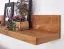 Wandboard Handgefertigt aus Akazie Massivholz, Farbe: Akazie - Abmessungen: 17 x 80 x 23 cm (H x B x T), mit einzigartiger Maserung