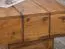 Quadratischer Beistelltisch aus Sheesham Massivholz, Farbe: Sheesham - Abmessungen: 30 x 44 x 44 cm (H x B x T), mit massivem Standbein