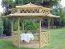 Pavillon Craspedia 01 aus Kiefernholz, massiv, kesseldruckimprägniert, Grundfläche 5,5 m², inkl. Fußboden, Zeltdach, Gartenpagode, Überdachung aus Holz