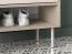 Garderobe Komplett Set | Farbe: Eiche Cremona / Kaschmir | Soft-Close | inkl. Samtpolster | Kommode | Spiegel | Schuhschrank | Garderobe mit acht Haken