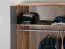 Drehtürenschrank / Kleiderschrank Lotofaga 17, Farbe: Grau / Walnuss - 227 x 291 x 59 cm (H x B x T)