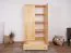 Garderobenschrank Kiefer Vollholz massiv natur - Abmessung 195 x 102 x 59 cm (H x B x T)