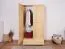 Garderobenschrank Kiefer Vollholz massiv natur - Abmessung 195 x 102 x 59 cm (H x B x T)