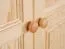 Garderobenschrank Kiefer Vollholz massiv natur - Abmessung 195 x 102 x 59 cm (H x B x T)
