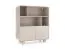 Highboard / Kommode Denali 05 | Farbe: Kaschmir | Maße: 108 x 39 x 121 | 2 Türen | 8 Fächer | ABS-Schutzkanten | Push-to-open