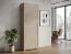 Schrank Cianjur 14, Farbe: Eiche / Weiß - Abmessungen: 209 x 60 x 40 cm (H x B x T)