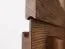 Vitrine Fazenda 16, Farbe: Dunkelbraun, Eiche teilmassiv – 135 x 99 x 41 cm (H x B x T)