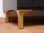 Stylisches Sideboard / Kommode mit genügend Fächer Barbe 20, ABS-Kantenschutz, Griffe: Gold, eine Schubladen, sechs Fächer, Farbe: Schwarz matt, zwei Türen, Maße: 83,5 x 177 x 40 cm, modernes Design