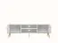 Wohnzimmer Komplett - Set A Roanoke, 4-teilig, Farbe: Weiß / Weiß Glanz