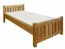 Bettrahmen für Kinder / Kinderbett 100 x 200 cm | Massivholz: Buche | Natur Lackiert Abbildung