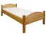 Bettrahmen für Kinder / Kinderbett 90 x 200 cm | Massivholz: Buche | Natur Lackiert Abbildung