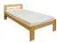 Bettrahmen für Kinder / Kinderbett 80 x 200 cm | Massivholz: Kiefer | Natur Lackiert Abbildung