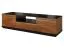 Fernsehtisch teilmassiv Farbe: Walnuss / Schwarz 42x161x51 cm  Abbildung