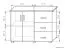 Kommode Kebumen 28, Farbe: Erle - Abmessungen: 79 x 108 x 40 cm (H x B x T)