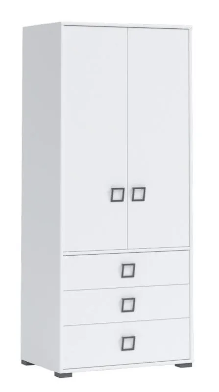 Kinderkleiderschrank Weiß Abbildung