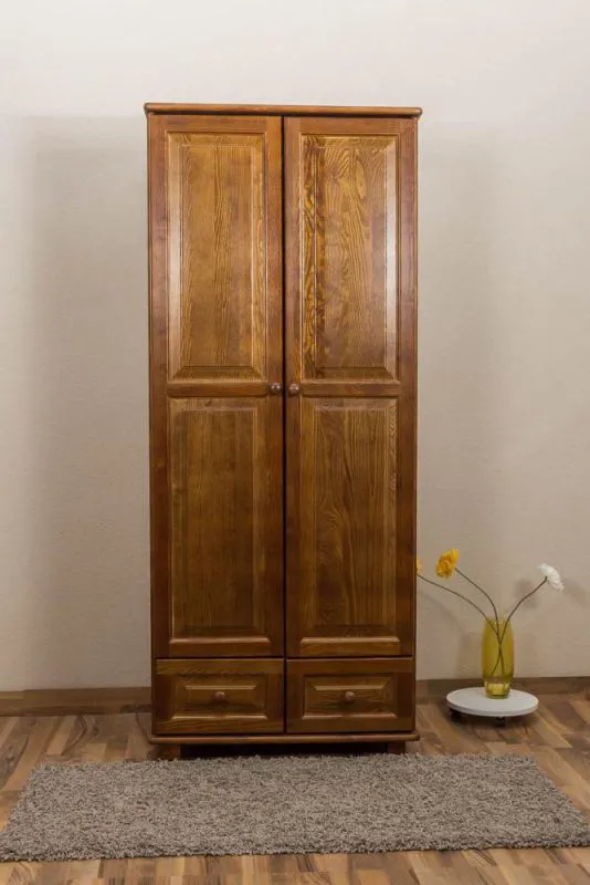 Dielenschrank Landhaus Kiefer, Farbe: Eiche 190x80x60 cm Abbildung