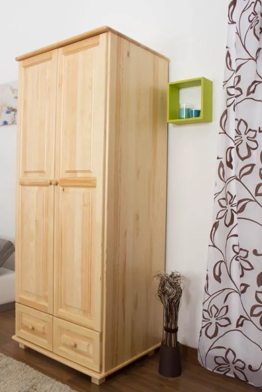 Schlafzimmer-Schrank Landhaus, Farbe: Natur 190x90x60 cm Abbildung