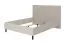 Doppelbett | bequeme gepolstertes Kopfteil | Farbe: Kaschmir / Beige | Liegefläche: 160 x 200 cm | Beine: Schwarz | ABS-Kanten