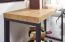 Ablagetisch, Farbe: Eiche - Abmessungen: 75,5 x 120 x 39 cm (H x B x T)