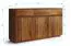 Kommode | Massivholz | Eichenholz geölt | 3 Türen | Push-to-open Funktion | 2 Schubladen | Soft-Close Funktion | 157 x 40 x 85 cm | 4 Fächer