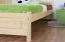 Kinderbett / Jugendbett Kiefer massiv Vollholz natur 78, inkl. Lattenrost - 100 x 200 cm (B x L)