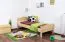 Bettrahmen für Kinder / Kinderbett 90 x 200 cm | Massivholz: Buche | Natur Lackiert Abbildung