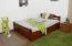 Buche Holzbett 140 x 200 cm Kirsche Abbildung