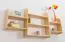 Bücherregal - 150 cm breit, Kiefer Holz-Massiv, Farbe: Natur Abbildung